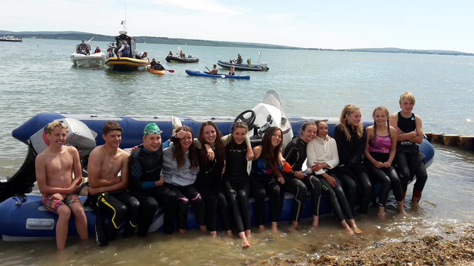 New Forest teenagers swim Solent in memory of their friend