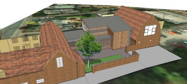 Lym Community Centre 1385 Pre App Massing views 130905