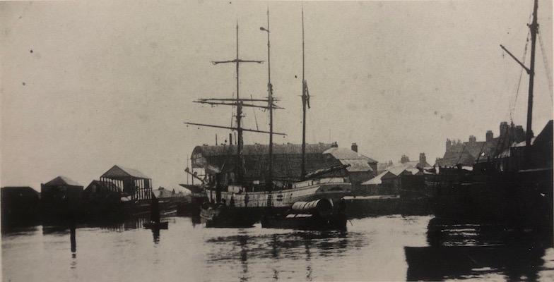 Trade Ship loading in Lymington 