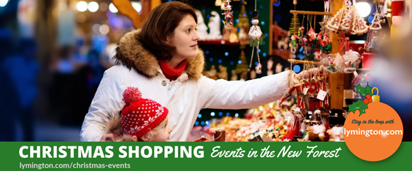 Christmas shopping locally in Lymington and the New Forest