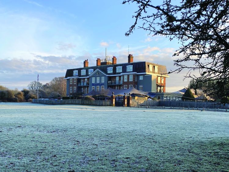 Balmer Lawn Hotel in winter