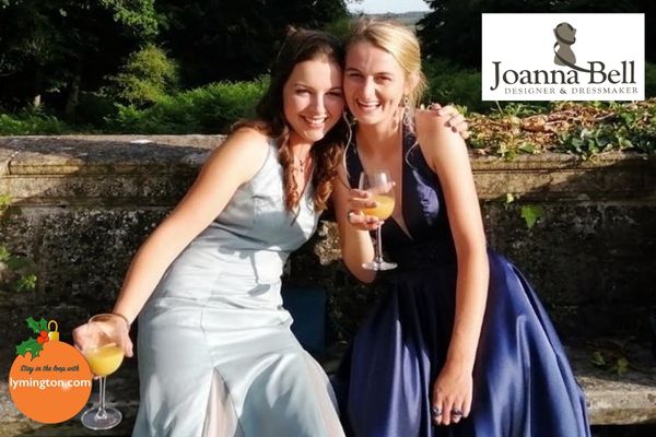Two young ladies in Joanna Bell dresses 