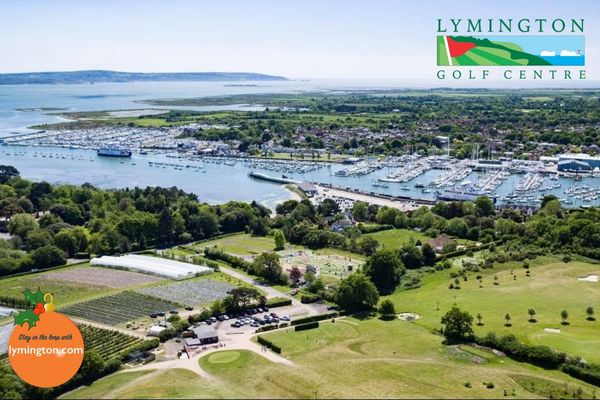 The view from Lymington Golf Centre