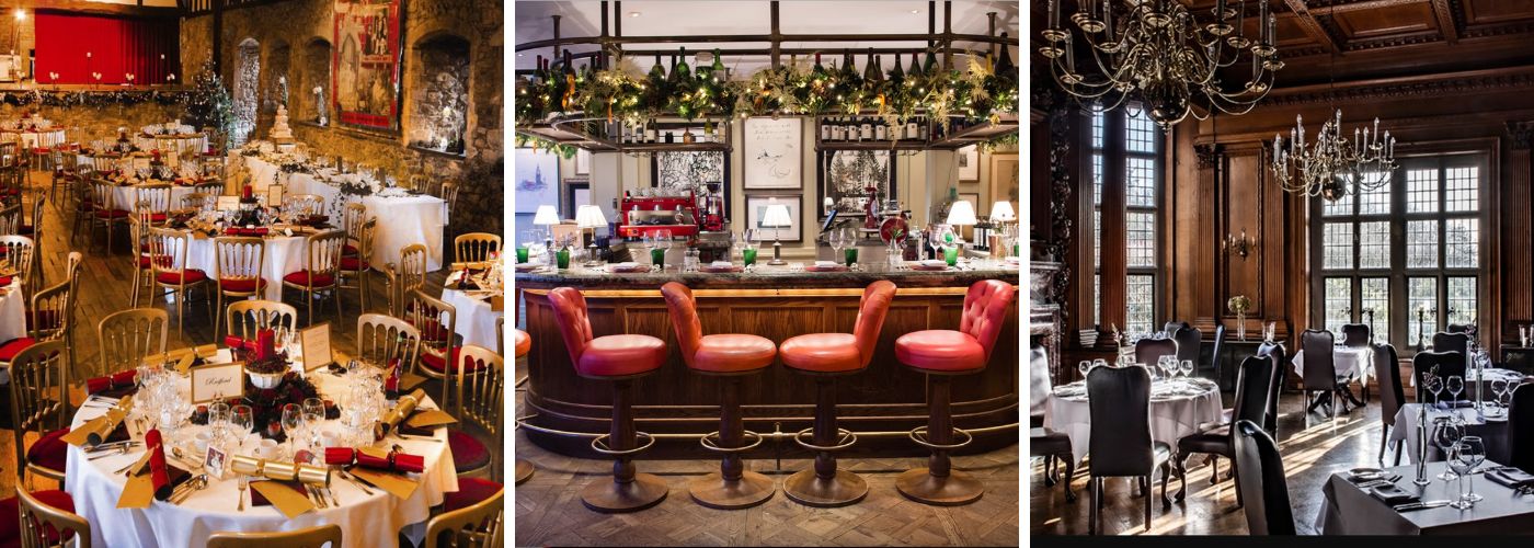 Private Christmas parties at Beaulieu, Lime Wood or Rhinefield House Hotel