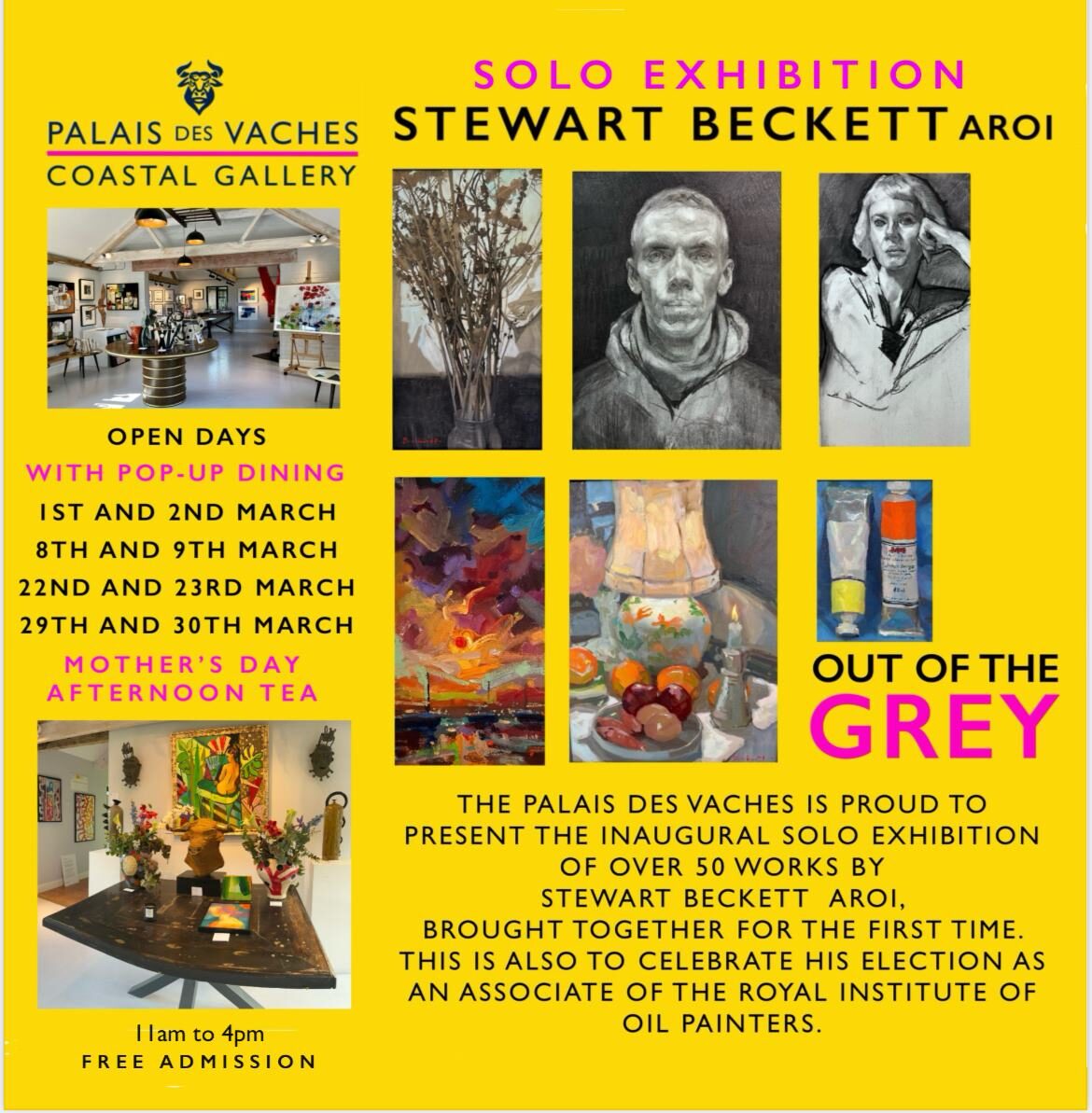 stewart Beckett exhibition out of the grey