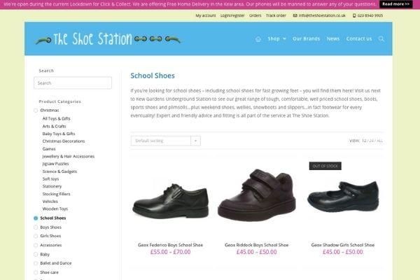 The Shoe Station ecommerce website by Bartley Marketing