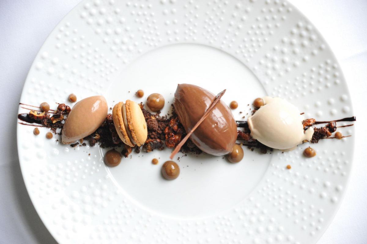 Chocolate dessert by Matt Tomkinson