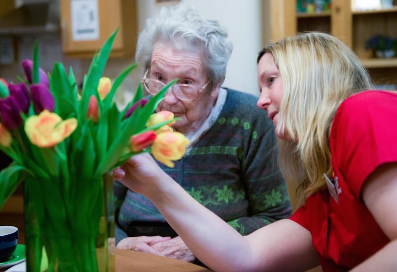 Colten Care flower arranging