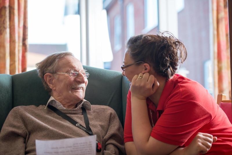 Colten Care chatting together