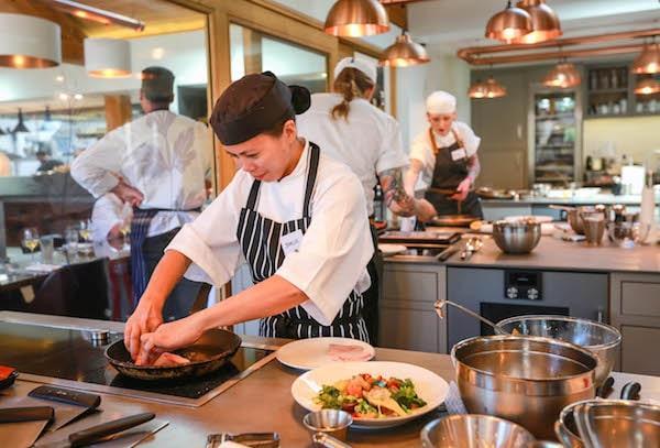 Colten Care chefs enjoyed a day’s training in The Kitchen cookery school at the New Forest’s Chewton Glen Hotel & Spa under the guidance of award-winning Chef Tutor Steve Bulmer.