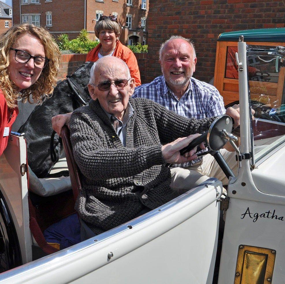 Mini classic car show at Linden House Care Home Lymington