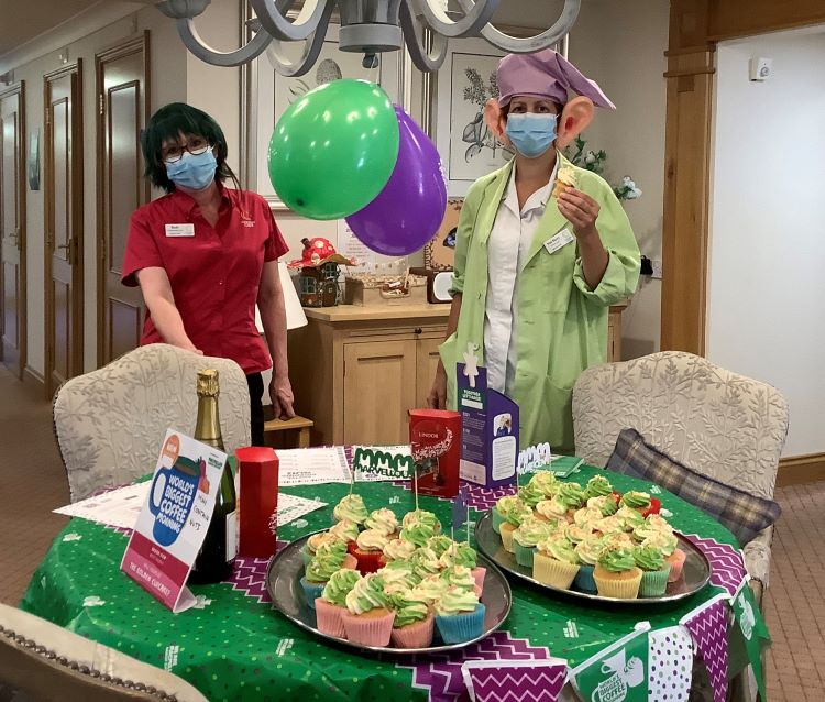 cupcakes in Colten Care homes for Macmillan Coffee Morning