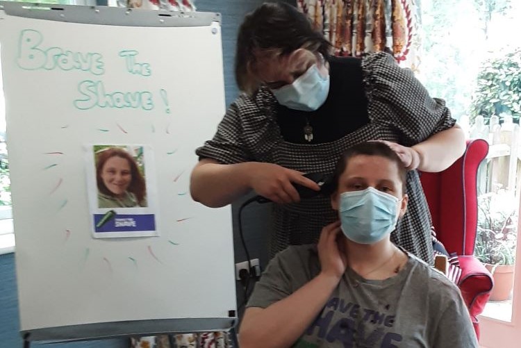 Colten Care homes healthcare assistant braves shave for Macmillan