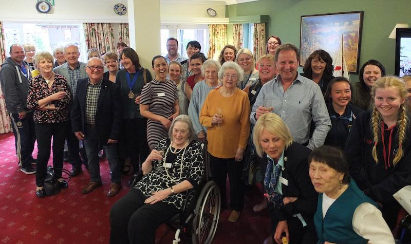 All smiles at Colten Care's Belmore Lodge care home in Lymington during the launch evening for this year's Lymington Carnival