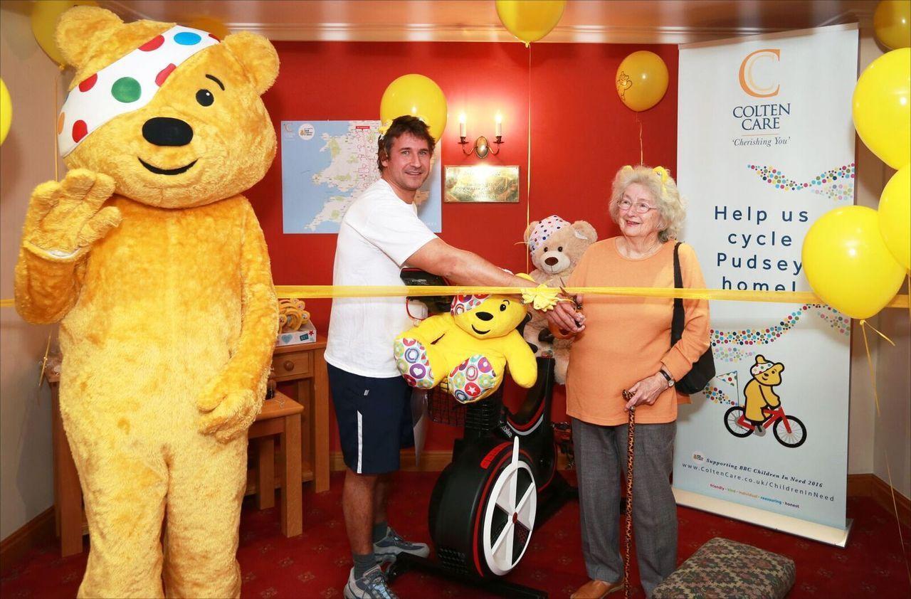 Pudsey Bear visits Belmore Lodge in Lymington to launch fundraising