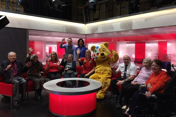 BBC thanks Lymington care homes for Children in Need support