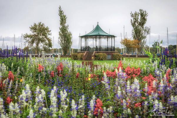bath road flowers and bandstand