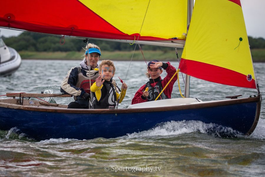Scow sailing at RLymYC Centenary Regatta Day 2022