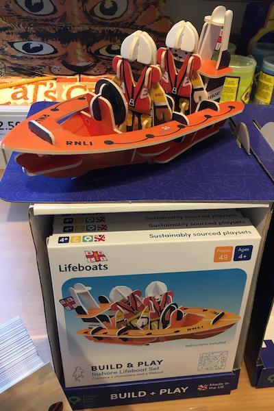 RNLI toys at the souvenir shop