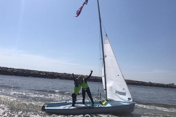 Vita Heathcote and Milly Boyle of Royal Lymington Yacht Club are 420 Womens World Champions 2019
