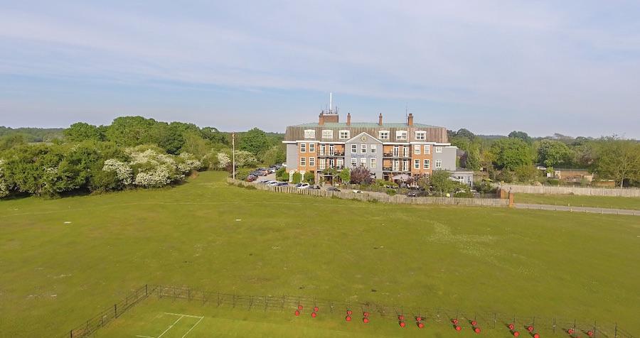 Balmer Lawn from the air