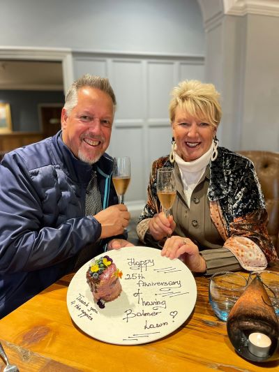 Chris and Alison Wilson owners of the Balmer Lawn Hotel