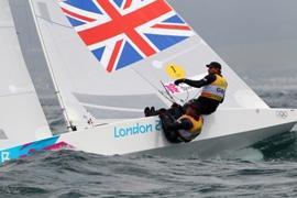 Bart Simpson racing at the 2012 Olympics