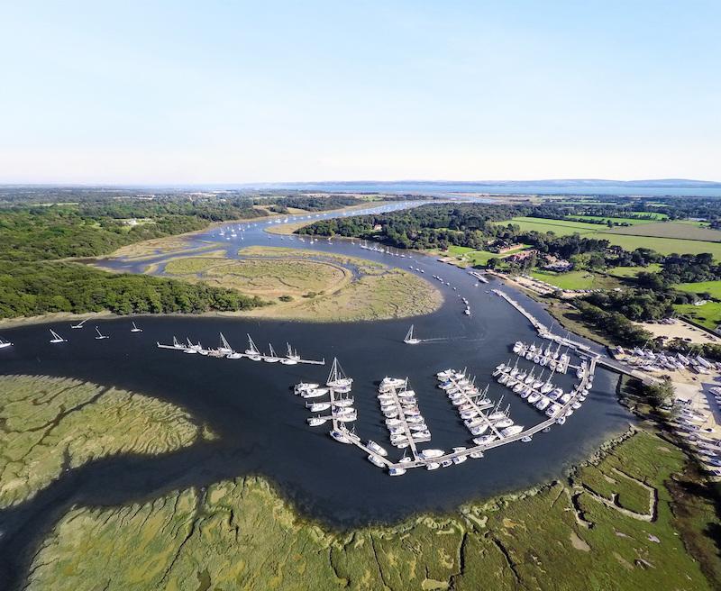 Beaulieu River in Hampshire leading out into the Solent