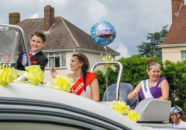 Carnival Queen in her boat!