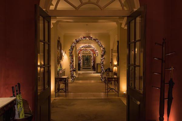 Reception at Chewton Glen at Christmas