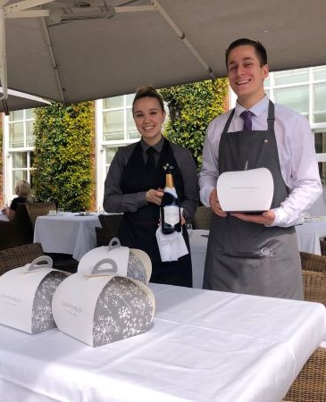 Chewton Glen afternoon tea great service and going home presents