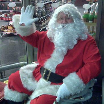 father christmas santa sleigh lymington