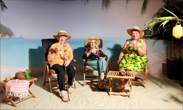 Care home residents learn how to create their own cocktails