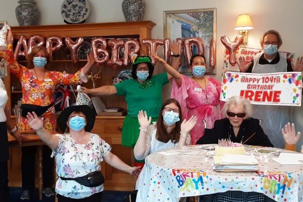 Secrets of longevity, New Forest Colten Care home Irene aged 104 