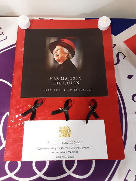 Books of condolence in tribute to the Queen at Colten Care homes   