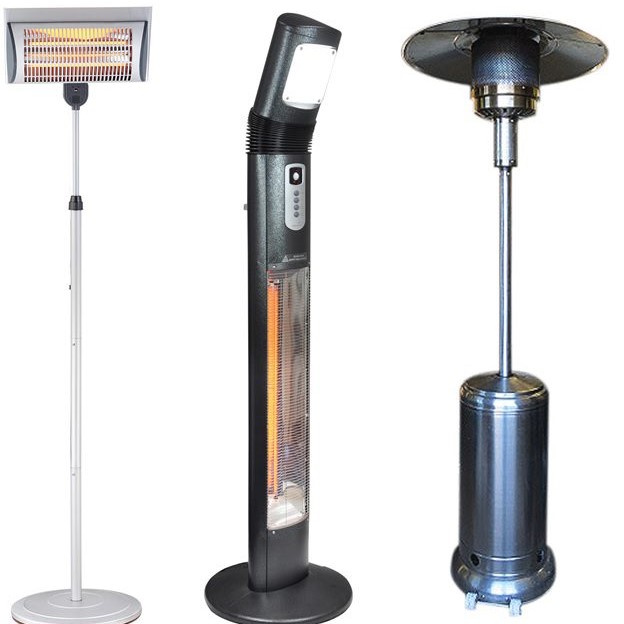 standing heaters electric and gas