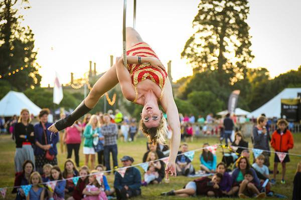 Aerial Hoop at Curious Arts Festival