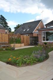 Artificial turf in a Lymington Garden 1, Debby Lockey gardening blog may 2014