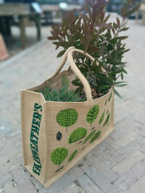 fairweathers garden centre reusable jute bag