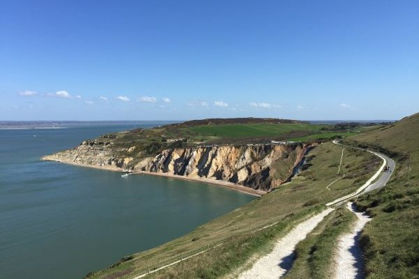 Isle of Wight view back to Hurst