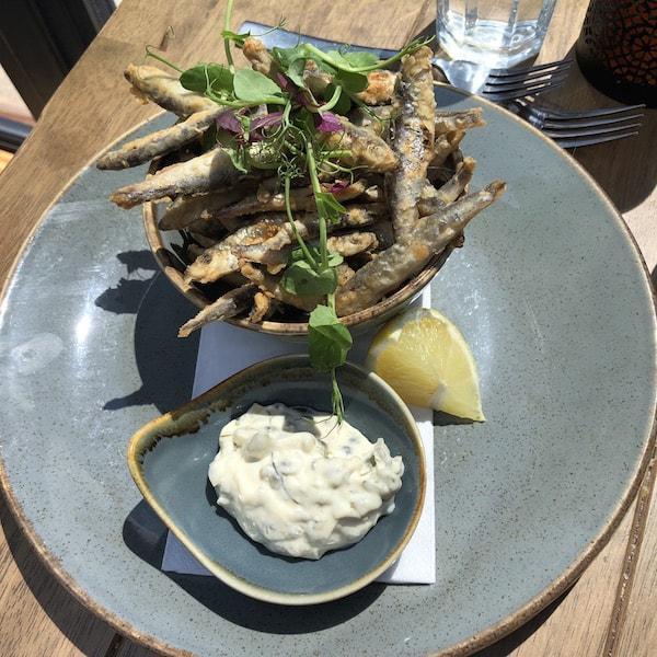 The Haven Restaurant Crispy Fried Whitebait with Tartare Sauce