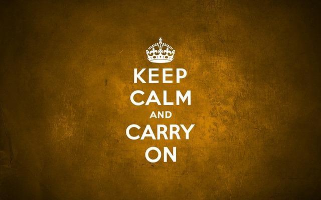 keep calm carry on