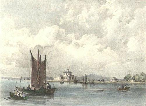 lymington sea water baths history painting