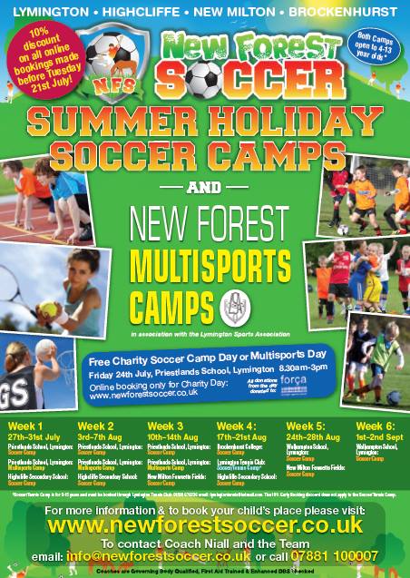 Multisports Kids Summer Camps Lymington 2015