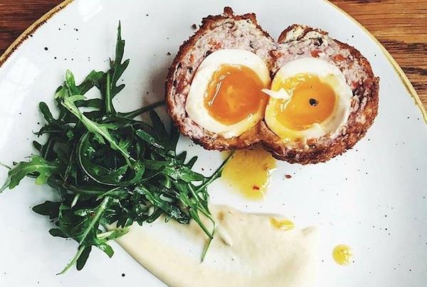 Scotch egg at Montys Inn Beaulieu New Forest - second in national award