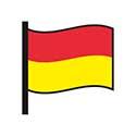 red and yellow flag
