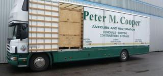 Peter Cooper Lymington Removals lorry interior