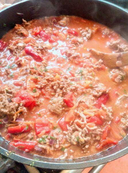 meat sauce for spaghetti bolognaise cooking