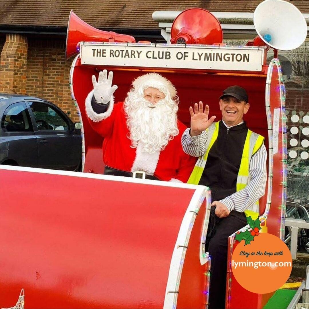 Santa in the Rotary sleigh