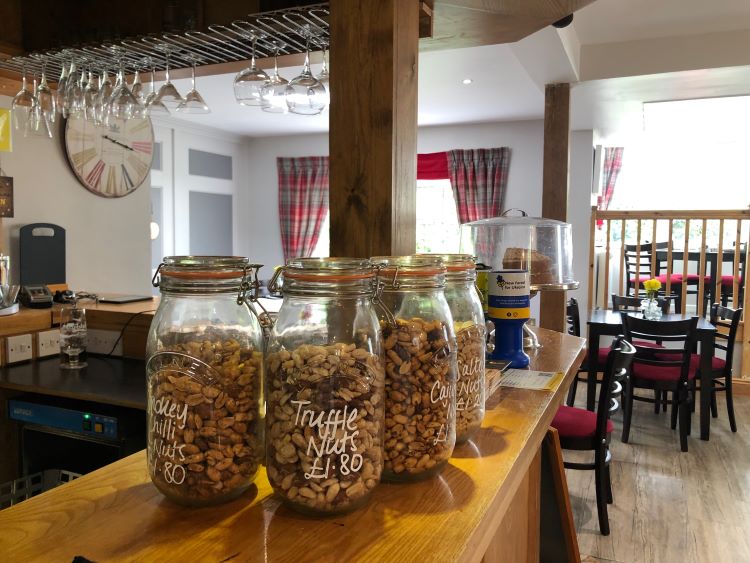 silver hind bar with nibbles